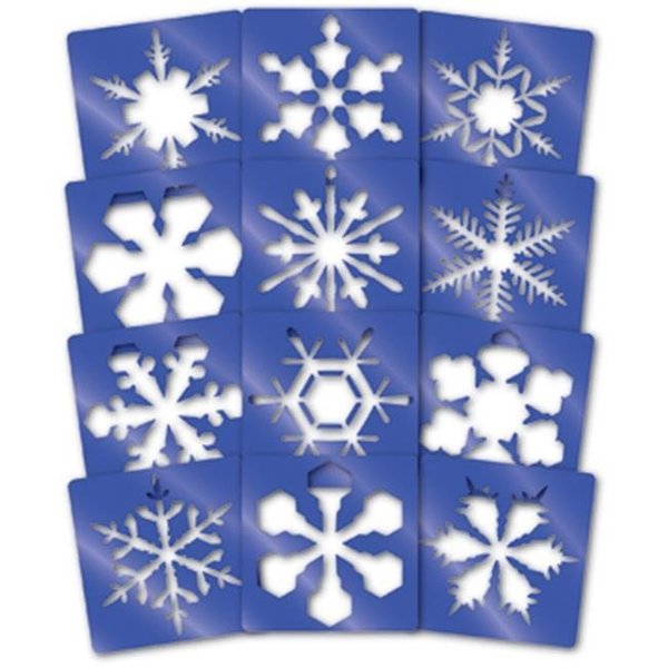 Roylco Roylco R58622 Roylco Super Snowflake Stencils 12-pkg R58622